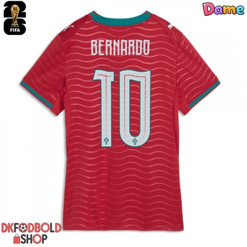 Portugal Bernardo Silva #10 Hjemmebanetrøje Dame VM 2026 Kort ærmer